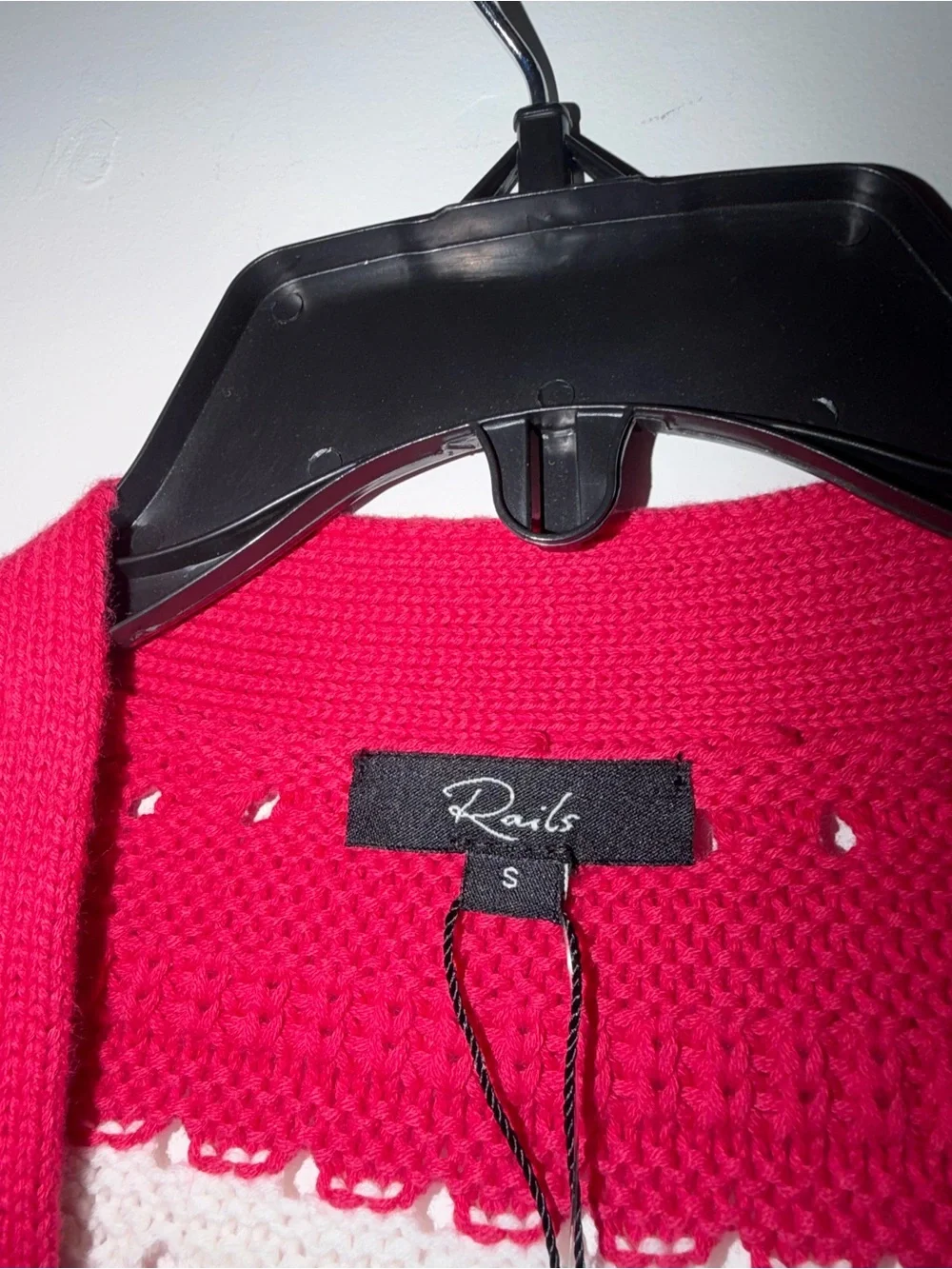NWT Rails Geneva Pointelle Striped Cardigan - Size Small - Picture 3 of 5